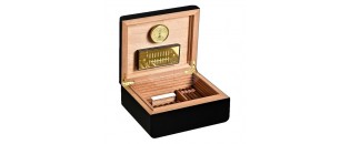 Humidor Adorini  Carrara Deluxe Black – Medium