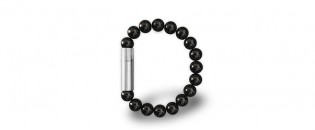 Les Fines Lames Punch Bracelet SOLO STEEL Onyx