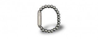 Les Fines Lames Punch Bracelet solo steel Hematite