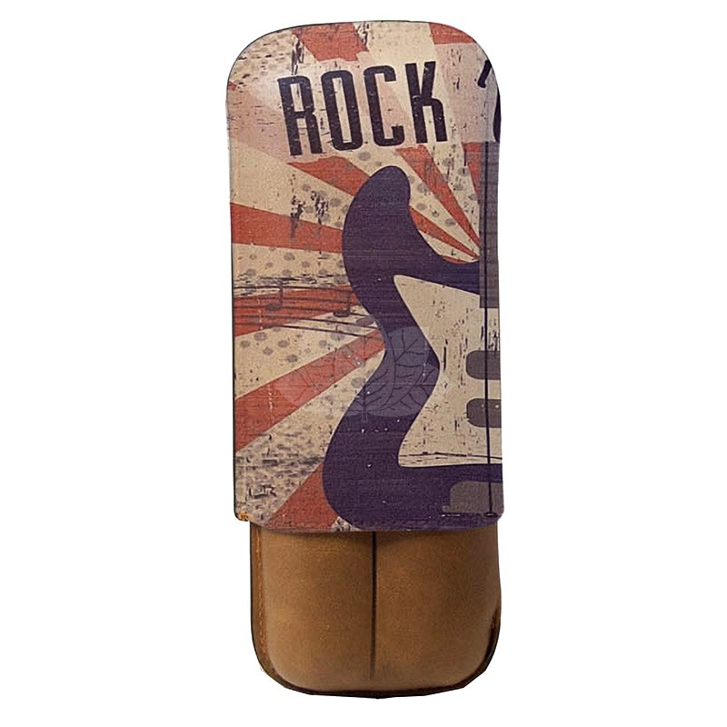 Cigar case Recife - 2 cigars - Rock'n'Roll