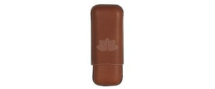 Cigar case Recife - 2 cigars - Chesterfield Nut