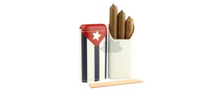 Adorini Cigar case 2-3 cigars  - Cuban Flag