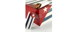 Adorini Cigar case 2-3 cigars  - Cuban Flag